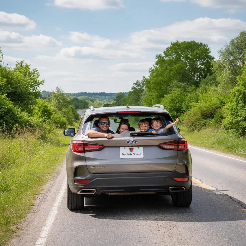 Zabezpieczenie samochodu na drodze z pomocą ubezpieczenia.